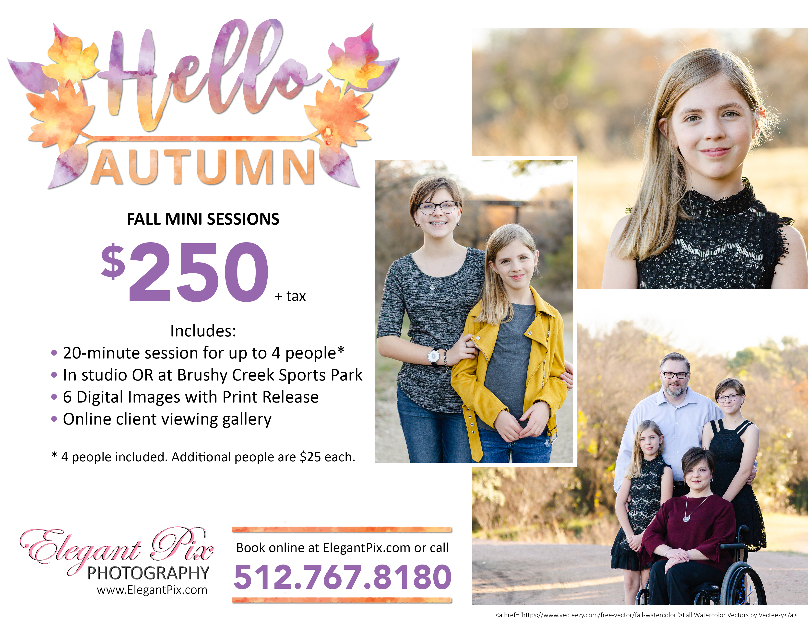 Fall Mini Sessions for the 2019 Season